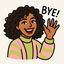 Bye-sticker
